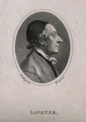 view Johann Caspar Lavater. Stipple engraving by W. Holl.