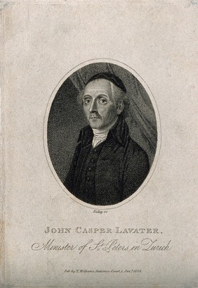 Johann Caspar Lavater. Stipple engraving by W. Ridley, 1805.