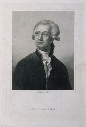 view Antoine Laurent Lavoisier. Stipple engraving by J. Brown after J. L. David.