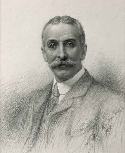 Edward Law. Pencil drawing by H. M. Raeburn, 1909.