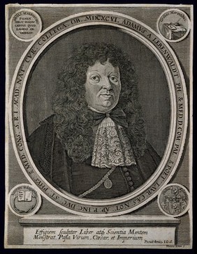 Johann Adam Christoph von Lebenwaldt. Line engraving by P. Kilian.