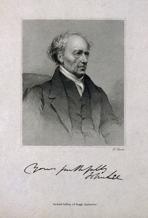 view John Lee. Stipple engraving by F. Croll.