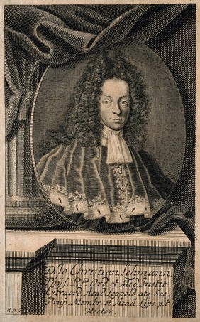 Johann Christian Lehmann. Line engraving by M. Bernigeroth.