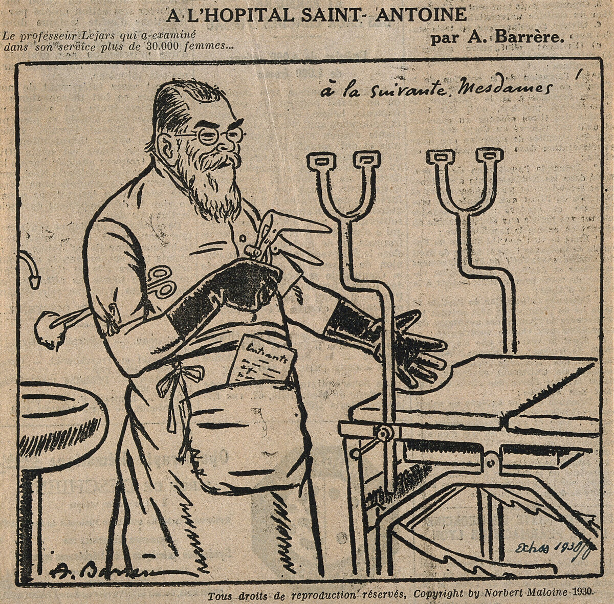 Marie Louis Félix Lejars. Process print after A. Barrère, 1930., 1930, by Adrien Barrère