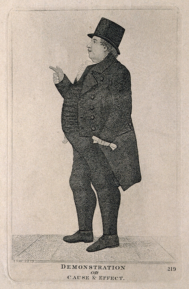 Sir John Leslie. Etching by J. Kay, 1817., by John Kay