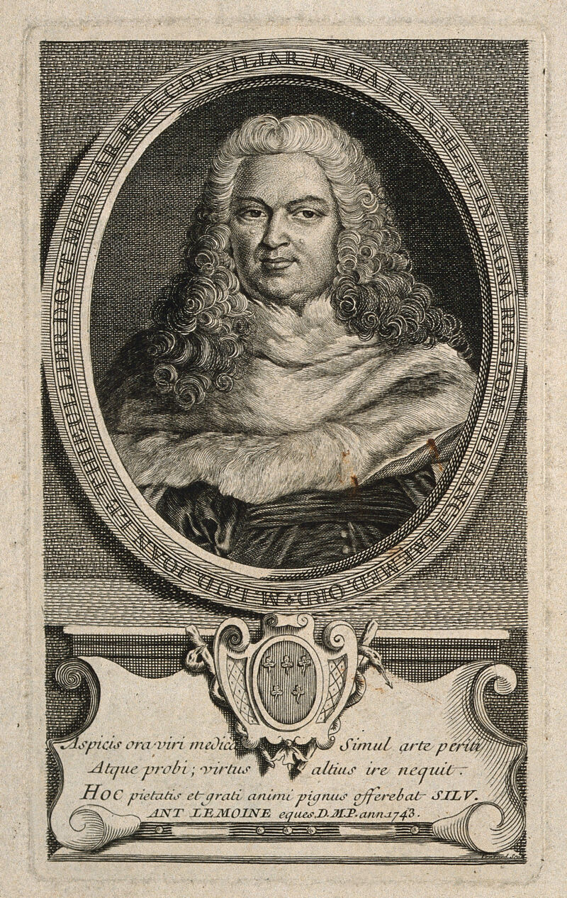 Louis Jean Le Thieullier. Line engraving by E. Fessard, 1743., 1743, by Étienne Fessard
