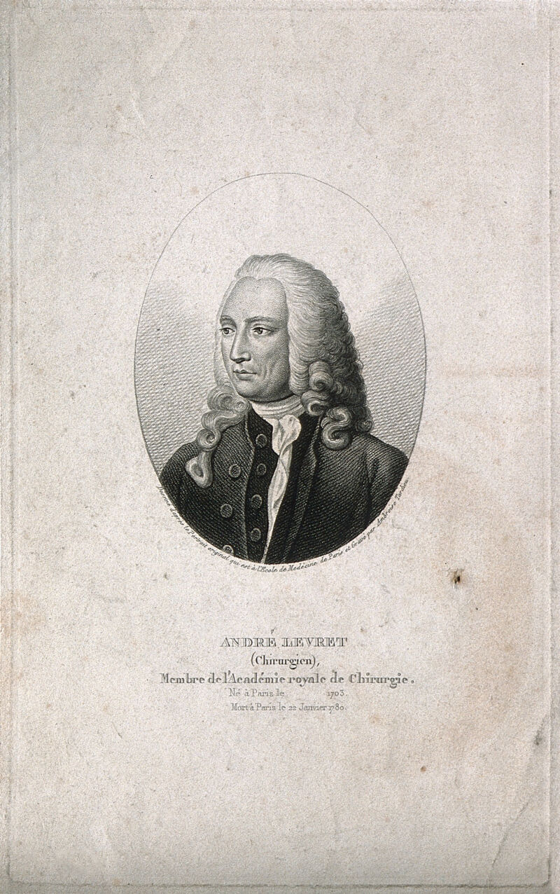 André Levret. Stipple engraving by A. Tardieu after J. B. S. Chardin, 1746., 1746, by Jean-Baptiste-Siméon Chardin