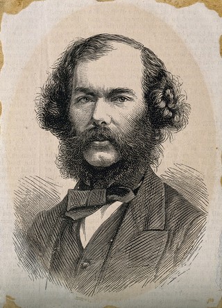 George Henry Lewes. Wood engraving after T.D. Scott, 1878, after Elliott & Fry.
