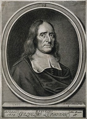 William Leybourn. Line engraving by R. White, 1674.