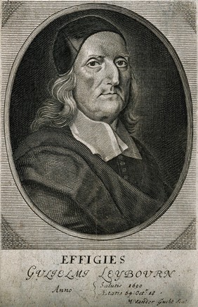 William Leybourn. Line engraving by M. van der Gucht, 1700, after R. White.