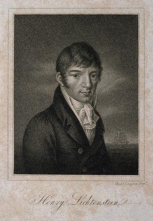 view Martin Heinrich Karl Lichtenstein. Stipple engraving by R. Cooper, 1812.