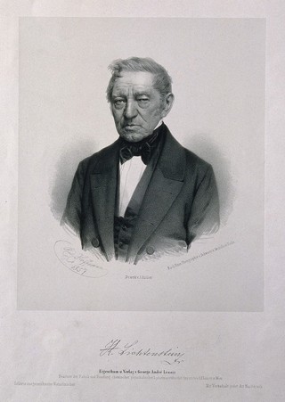 Martin Heinrich Karl Lichtenstein. Lithograph by R. Hoffmann, 1857, after Schwartz & Zschille.