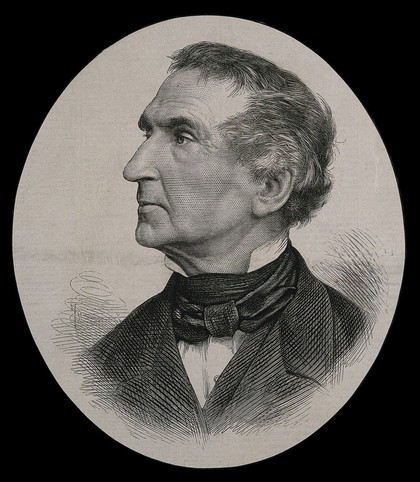 Justus von Liebig. Wood engraving after T.D. Scott, 1873.