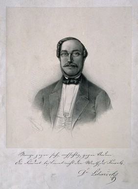 Franz P. Liharzik. Lithograph by J. Havemann.