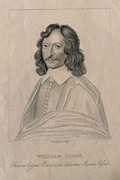 view William Lilly. Stipple engraving by R. Cooper.