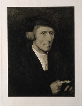 Thomas Linacre. Photogravure after Q. Metsys.