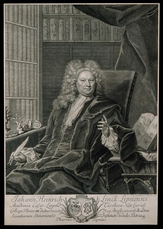 Johann Heinrich Linck. Line engraving by Bernigeroth.