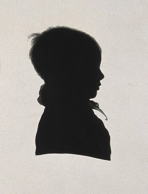 view Joseph Lister, 1st Baron Lister. Ink silhouette by J. J. Lister, 1833.