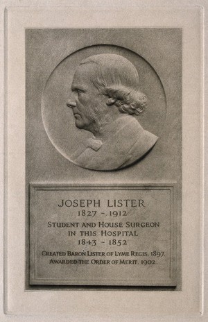 view Joseph Lister, 1st Baron Lister. Photogravure.