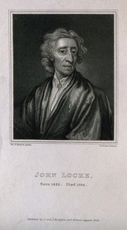 John Locke. Stipple engraving by T. A. Dean, 1823, after Sir G. Kneller.
