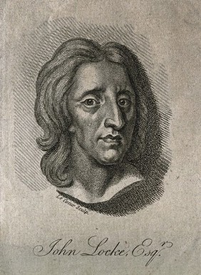 John Locke. Stipple engraving by L. Lecoeur, 1800, after J. M. Rysbrack [?].