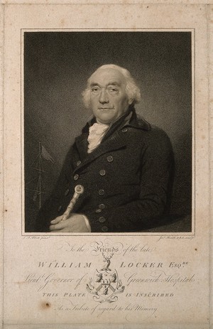 view William Locker. Stipple engraving by J. Heath after L. F. Abbott.