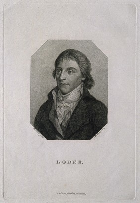 Justus Christian von Loder. Stipple engraving by F. W. Bollinger after Tischbein.