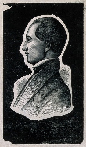 Crawford Williamson Long. Wood engraving.