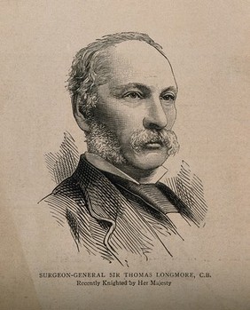 Sir Thomas Longmore. Wood engraving after Jerrard.