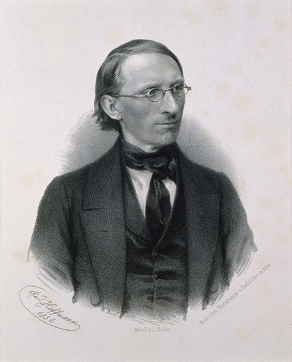 Carl Friedrich Wilhelm Ludwig. Lithograph by R. Hoffmann, 1856, after F. Küss.