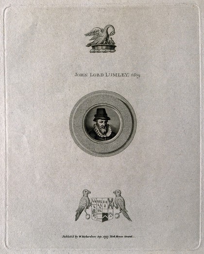 John, 1st Baron Lumley. Line engraving, 1797.