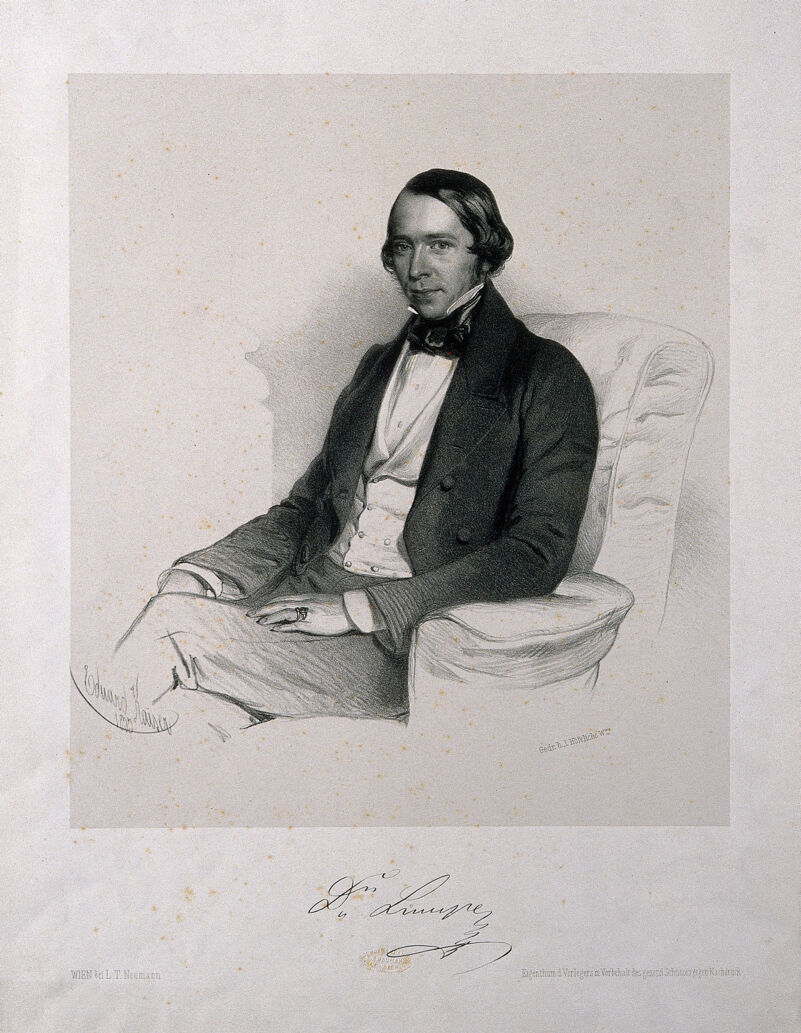 Eduard Lumpe. Lithograph by E. Kaiser, 1855., 1855, by Eduard Kaiser