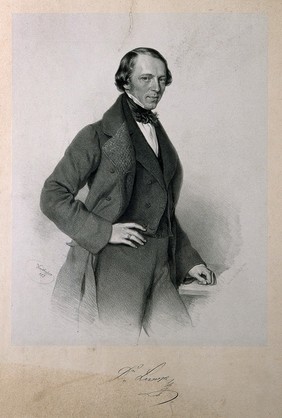 Eduard Lumpe. Lithograph by F. Kriehuber, 1855.