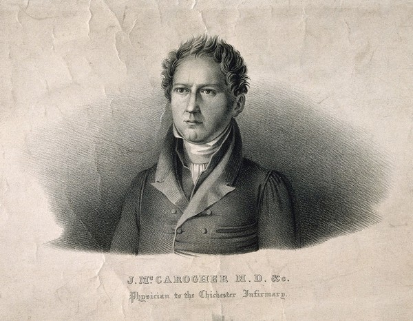 Joseph McCarogher. Lithograph by F. Pistrucci.
