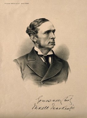 Sir Morrell Mackenzie. Lithograph, 1886.