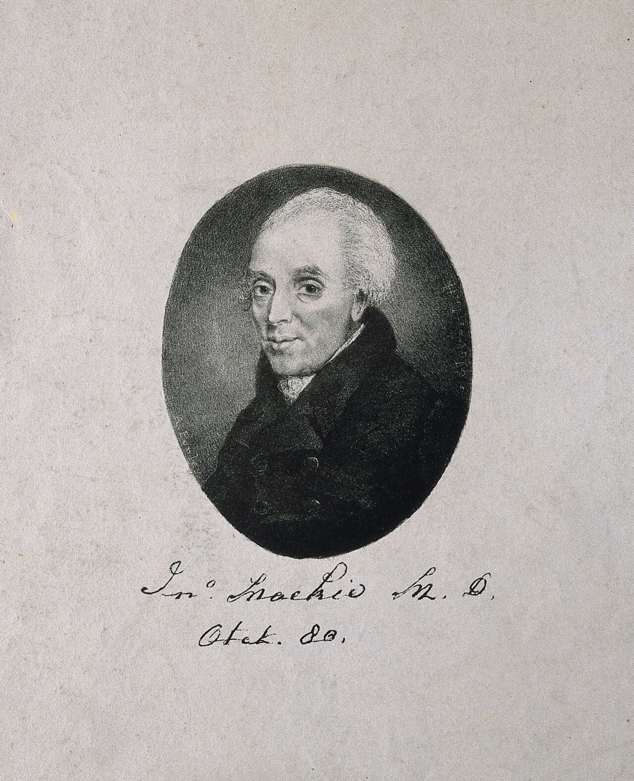 John Mackie. Stipple engraving by G. Glover after A. Penley., by Aaron Edwin Penley