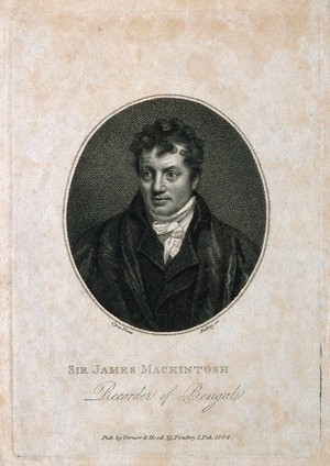 view Sir James Mackintosh. Stipple engraving by W. Ridley, 1804, after J. Opie.