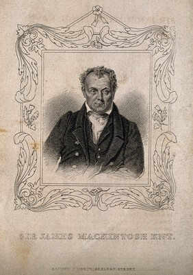 Sir James Mackintosh. Stipple engraving after W. Derby.