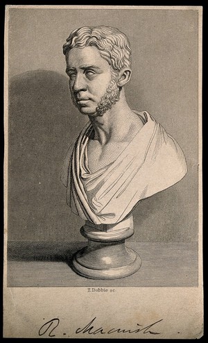 view Robert Macnish. Line engraving by T. Dobbie after J. Ritchie.