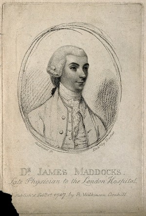 view James Maddocks. Etching by T. Trotter, 1787, after J. Caldwall.