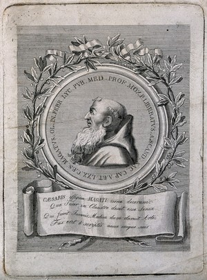 view Cesare Magati (Caesar Magatus). Line engraving.