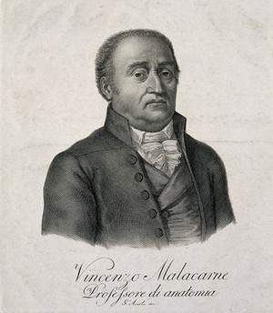 view Michele Vincenzo Giacinto Malacarne. Line engraving by A. Asioli.