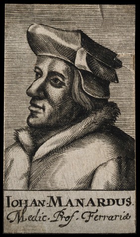 Johannes Manardus. Line engraving, 1688.