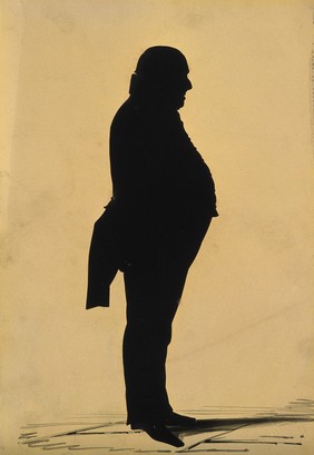 John Mansell. Cut-paper silhouette, 1801.