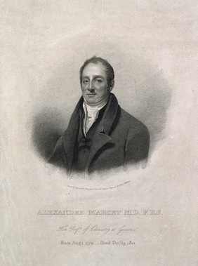 Alexander John Gaspard Marcet. Stipple engraving by H. Meyer after Sir H. Raeburn.