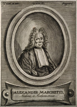 Alessandro Marchetti. Line engraving by A. Luciani.