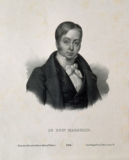 Jean Nicolas Marjolin. Lithograph after A. Scheffer.