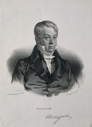 view Jean Nicolas Marjolin. Lithograph by N.E. Maurin.