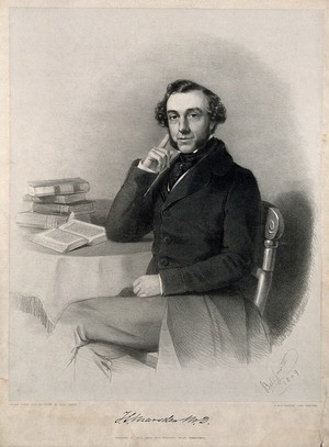 view James Loftus Marsden. Lithograph by J. Bell-Smith, 1849.