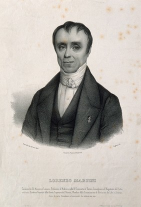 Lorenzo Martini. Lithograph by Petronilla, 1845, after himself.